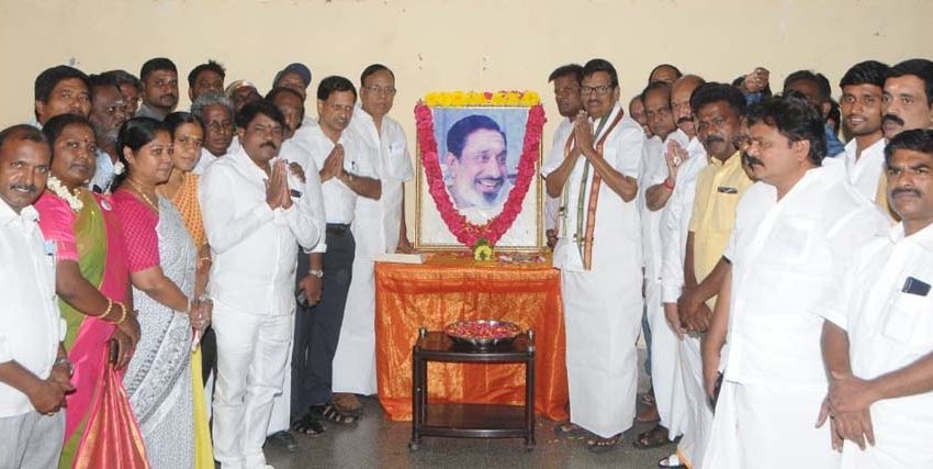  21-வது நினைவுநாள்; சிவாஜி கணேசன் உருவப்படத்துக்கு காங்கிரசார் மரியாதை