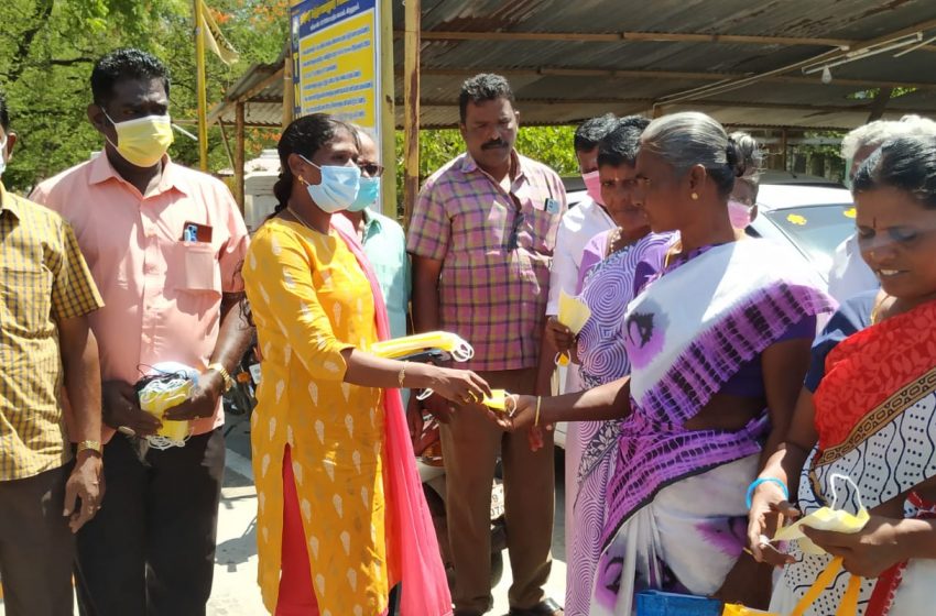  கோவில்பட்டியில் முககவசம் அணிவதன் அவசியம் பற்றிய விழிப்புணர்வு