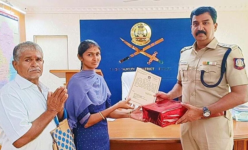  கோவில்பட்டியில் கோழி திருடிய கும்பலை பிடிக்க சி.சி.டி.வி. கேமரா பதிவுகளை வழங்கிய துணிச்சல் பெண்ணுக்கு டி.ஜி.பி.பாராட்டு