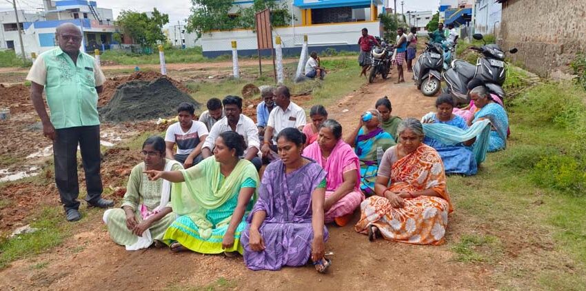  பூங்காவாக பயன்படுத்தும் இடத்தில் கட்டிடம் கட்டுவதற்கு எதிர்ப்பு