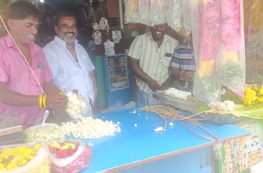  கோவில்பட்டியில் பூக்கள் விலை உயர்வு