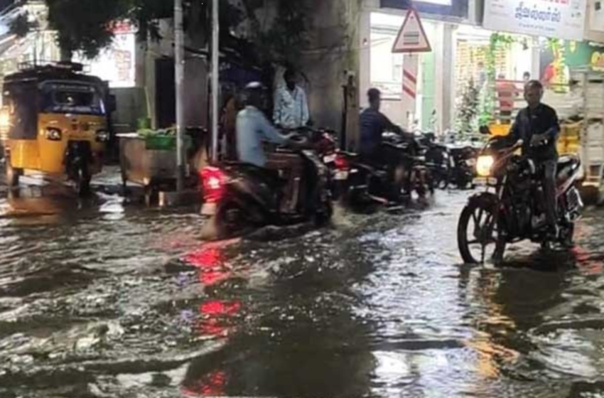  தூத்துக்குடி மாவட்டத்தில் பலத்த மழை; தாழ்வான பகுதிகளில் தண்ணீர் தேங்கியது