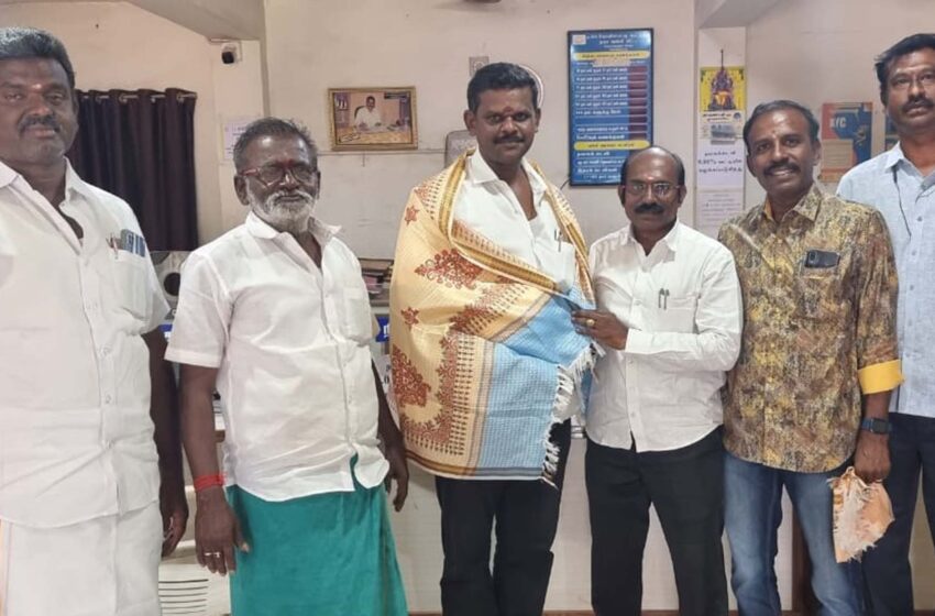  கோவில்பட்டி கூட்டுறவு வங்கி பொறுப்பு தலைவராக ஆர்.லவராஜா பதவி ஏற்பு