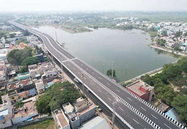 மதுரை -நத்தம் இடையே 7.5 கி.மீ. தூரத்துக்கு தமிழ்நாட்டின் மிக நீளமான பாலம்; மோடி நாளை திறக்கிறார்