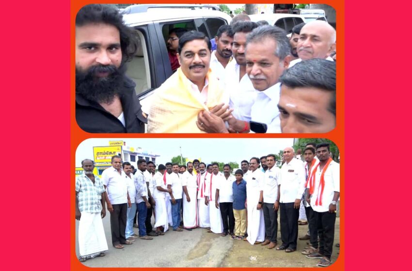  இந்திய ஜனநாயக கட்சி தலைவர் ரவிபச்சமுத்து கோவில்பட்டி வருகை; உற்சாக வரவேற்பு