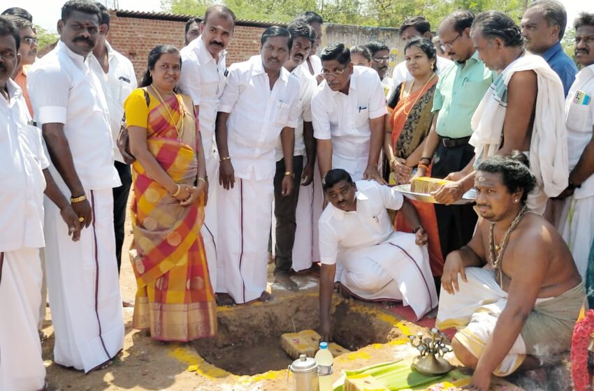  கோவில்பட்டி செண்பகவல்லி அம்மன் கோயில் வளாகத்தில் ரூ 2 கோடியில் திருமண மண்டபம் கட்டும் பணி