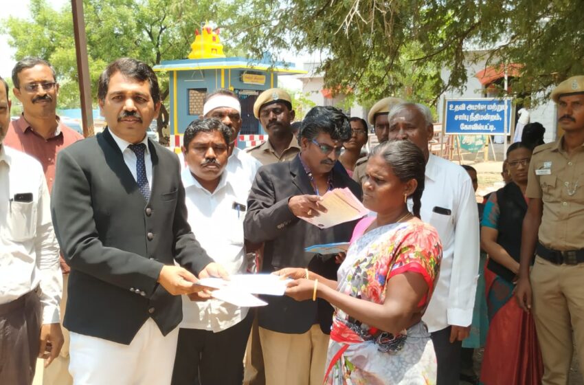  நீதிமன்றங்களில் உங்கள் வழக்குகளுக்கு சமரசம் நாடுவீர்…கோவில்பட்டியில் விழிப்புணர்வு பிரசாரம்