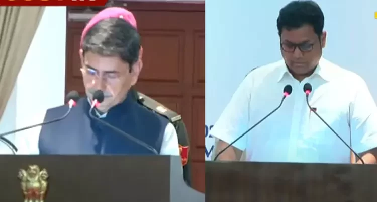 டி.ஆர்.பாலு மகன் ராஜா, புதிய அமைச்சராக பதவி ஏற்பு