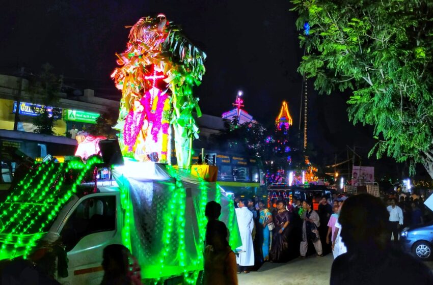  கோவில்பட்டி புனித  சூசையப்பர் திருத்தல திருவிழா: மும்மதத்தினர் நடத்திய கூட்டு ஜெபம்