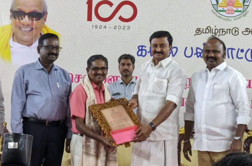  கோவில்பட்டி ஓவியருக்கு தமிழக அரசின் `கலைச்செம்மல்’ விருது
