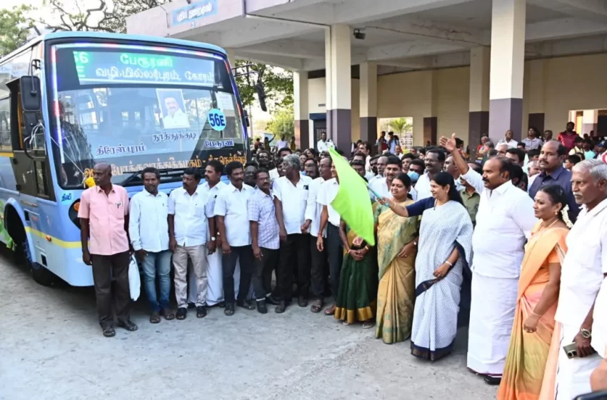  தூத்துக்குடியில் இருந்து 2 ஊர்களுக்கு தொலைதூர பஸ்கள் ; கனிமொழி எம்.பி. தொடங்கி வைத்தார்