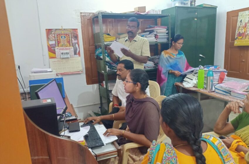  அப்பனேரி ஊராட்சியில் வீட்டுவரி வசூல் தீவிரம்