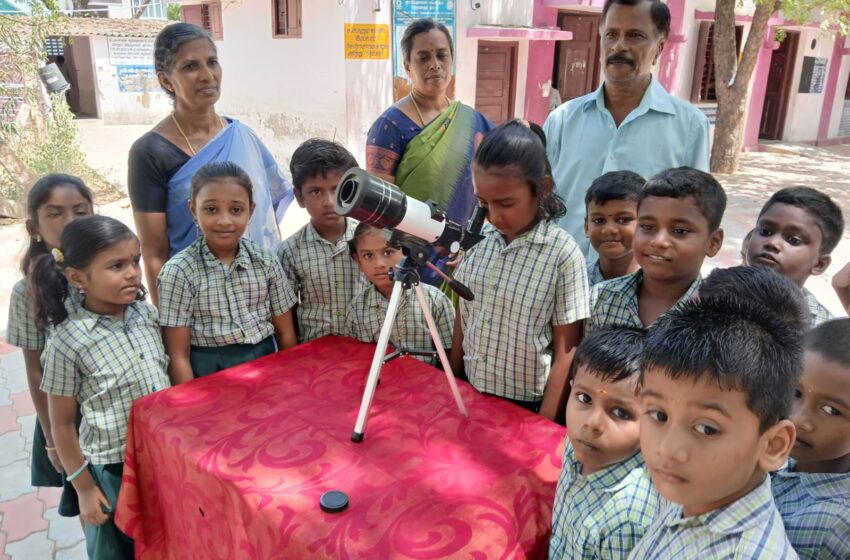  பாளையங்கோட்டை மாநகராட்சி பள்ளியில் `கோள்கள் திருவிழா’