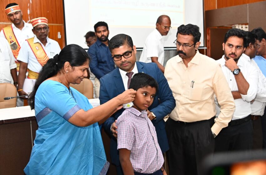  தூத்துக்குடியில் செவித்திறன் குறைபாடு கண்டறிதல் பயிற்சி; 10 பேருக்கு கனிமொழி காதொலி கருவி வழங்கினார்