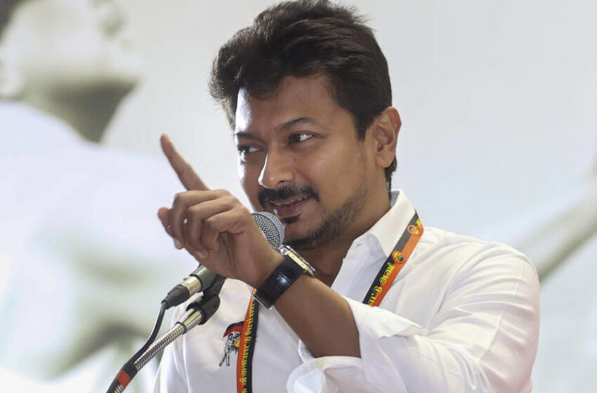  திமுகவின் கடைசி தொண்டன் உள்ளவரை தமிழ்த்தாய் வாழ்த்தை தொட முடியாது: உதயநிதி ஸ்டாலின்