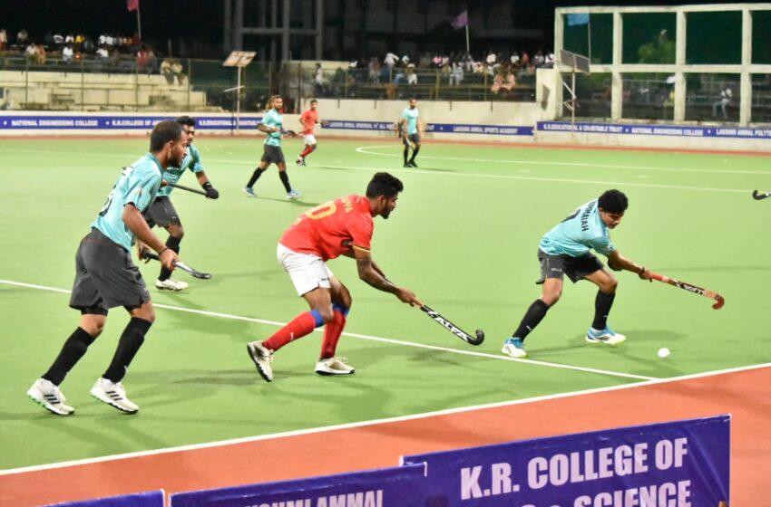  கோவில்பட்டியில் அகில இந்திய ஆக்கி: அரை இறுதி போட்டிகள் நாளை நடக்கிறது