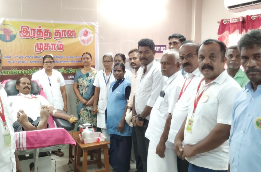  டூவீலர் மெக்கானிக் அசோசியேஷன் சார்பில் ரத்ததான முகாம்