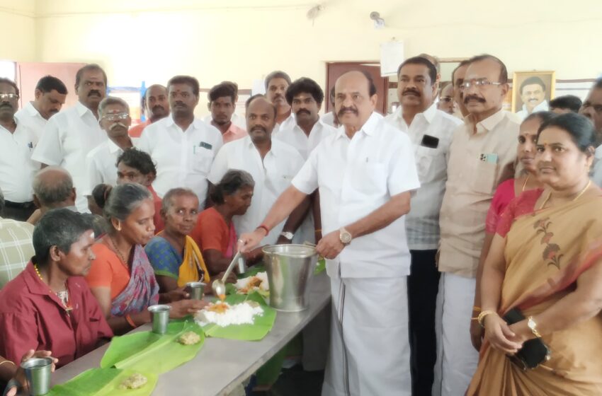 எடப்பாடி பழனிசாமி பிறந்தநாளை முன்னிட்டு அன்னதான நிகழ்ச்சி