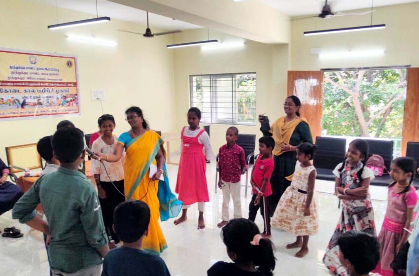 தூத்துக்குடியில் சிறுவர்களுக்கான கோடை கால சிறப்பு முகாம்