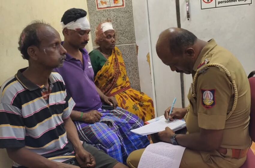 மணல் கடத்தலை தடுத்த குடும்பத்தினர் மீது தாக்குதல்;3 பேர் காயம்