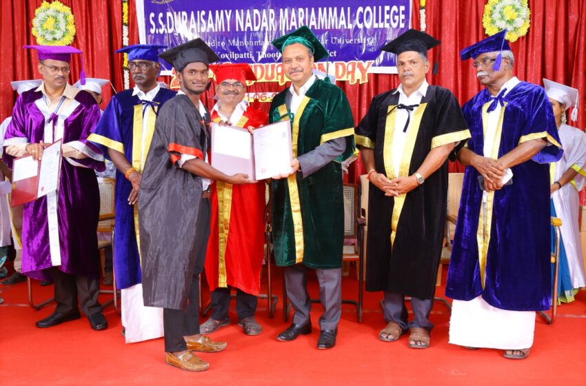  கோவில்பட்டி எஸ். எஸ். டி. எம். கல்லூரி 25 வது பட்டமளிப்பு விழா ; ஐகோர்ட்டு நீதிபதி ஜெகதீஷ் சந்திரா பங்கேற்பு