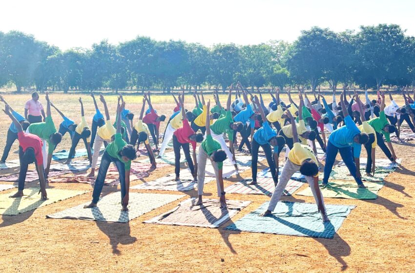  சிவகாசி கல்லூரியில் சர்வதேச யோகா தினம்