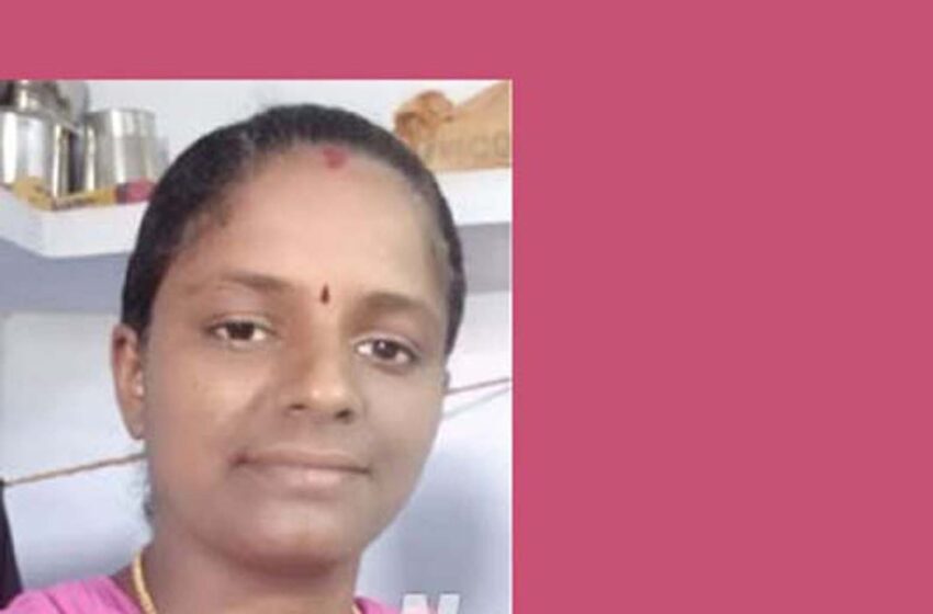 பைக் மீது லாரி மோதியது: தலை நசுங்கி பெண் சாவு