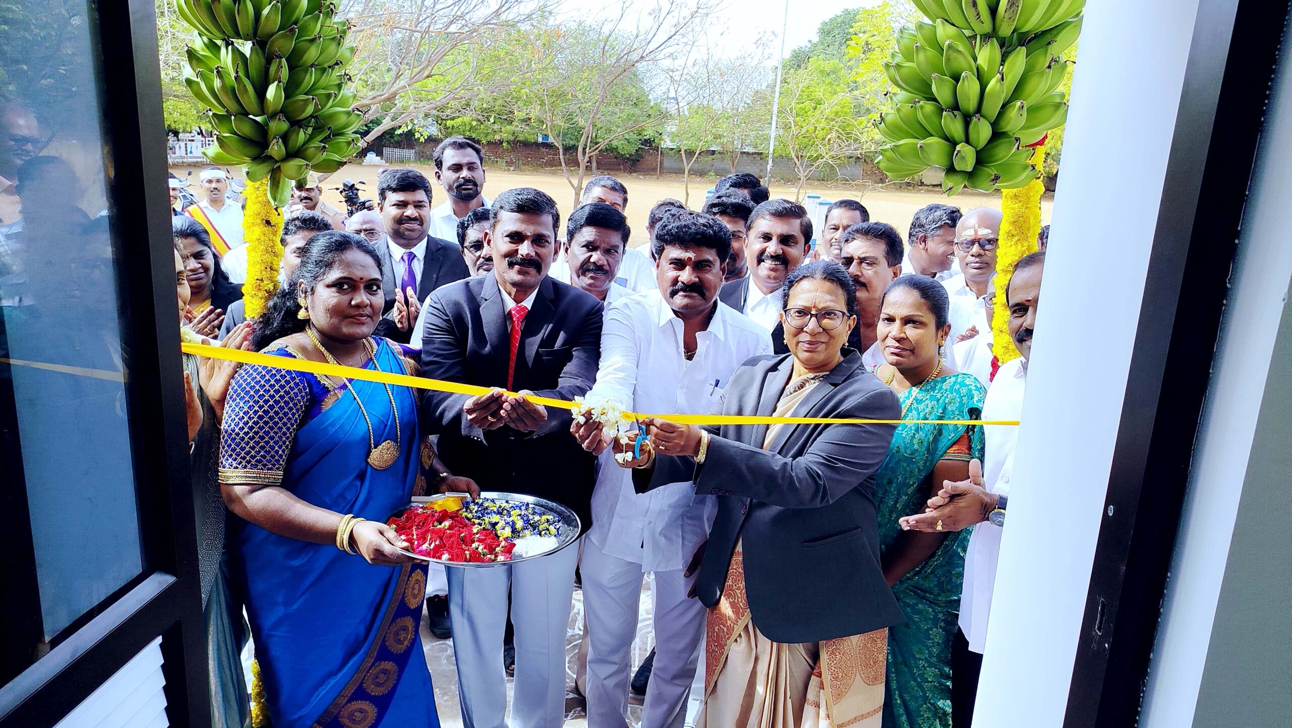  கோவில்பட்டி நீதிமன்ற வளாகத்தில் சீரமைக்கப்பட்ட 2 கட்டிடங்களின் திறப்பு விழா