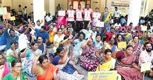  பகுதி நேர சிறப்பு ஆசிரியர்கள் 8-வது நாளாக போராட்டம்