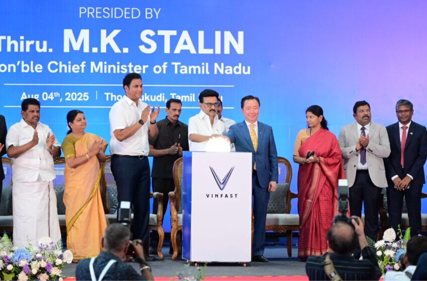  தூத்துக்குடி வின்பாஸ்ட் ஆலையில் தயாரான மின்சார கார்கள்; முதல் விற்பனையை முதல்- அமைச்சர் தொடங்கி வைத்தார்  