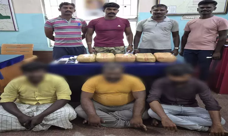 கோவில்பட்டியில் 10 கிலோ கஞ்சாவுடன் 3 பேர் கைது; 2 கார்கள் பறிமுதல்