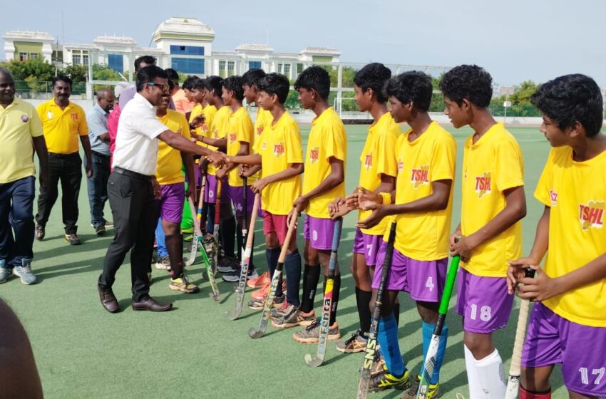  கோவில்பட்டியில் பள்ளிக்கூட ஆக்கி லீக் போட்டி தொடக்கம்