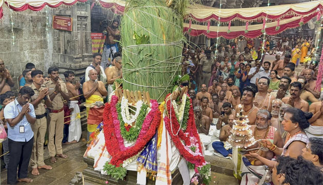  திருச்செந்தூர் கோவிலில் ஆவணித்திருவிழா கொடியேற்றம்