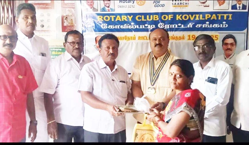  காசநோய் பயனாளிகளுக்கு ஊட்டசத்து பொருட்கள்; ரோட்டரி சங்கம்  வழங்கியது