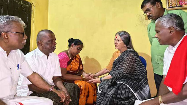  நெல்லை கவின் ஆணவப் படுகொலை இந்தியாவிற்கே அவமானம் : பிருந்தா காரத்