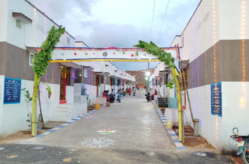  கோவில்பட்டி அருகே கலைஞரின் கனவு இல்லத்திட்டத்தில் கட்டப்பட்ட 72 வீடுகள்