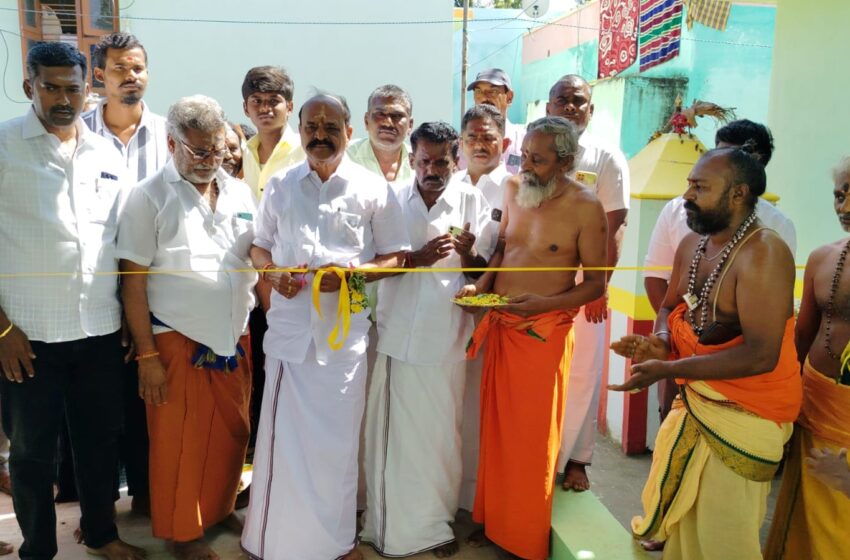  மந்தித்தோப்பு துளசிங்க நகர் குரு சித்தர் பீடத்தில் அன்னதானம் கூடம் திறப்பு 