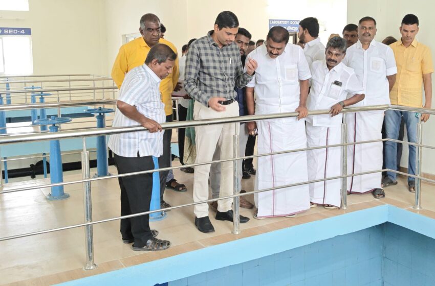  குடிநீர் சுத்திகரிப்பு நிலையத்தை எம்எல்ஏக்கள், ஆட்சியர் பார்வையிட்டனர்