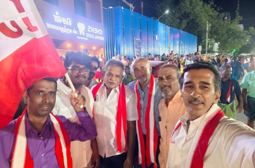  கோவில்பட்டியில் எடப்பாடி பழனிசாமிக்கு இந்திய ஜனநாயக கட்சி சார்பில் வரவேற்பு