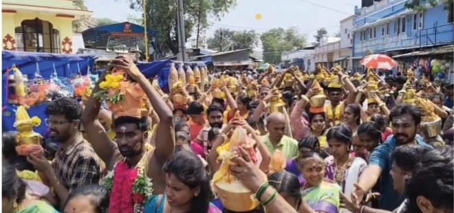  மாசி மகம் : கழுகுமலை கோவிலில் குவிந்த பக்தர்கள்; மலையை சுற்றி கிரிவலம்