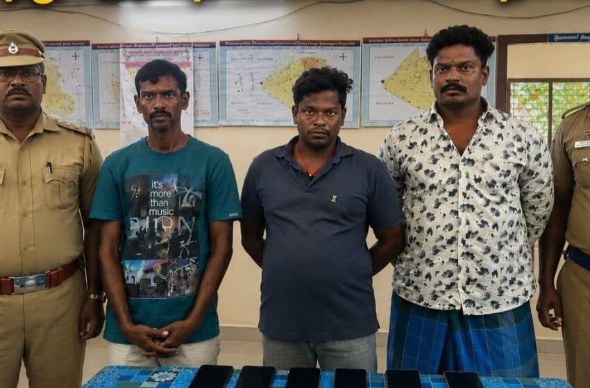  லாட்டரி டிக்கெட் விற்பனை, ஆற்று மணல் திருட்டு: 6பேர் கைது