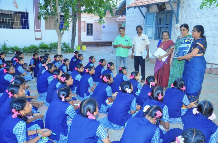  கோவில்பட்டி அரசு மகளிர்பள்ளியில் சர்வதேச விண்கற்கள் தினம்