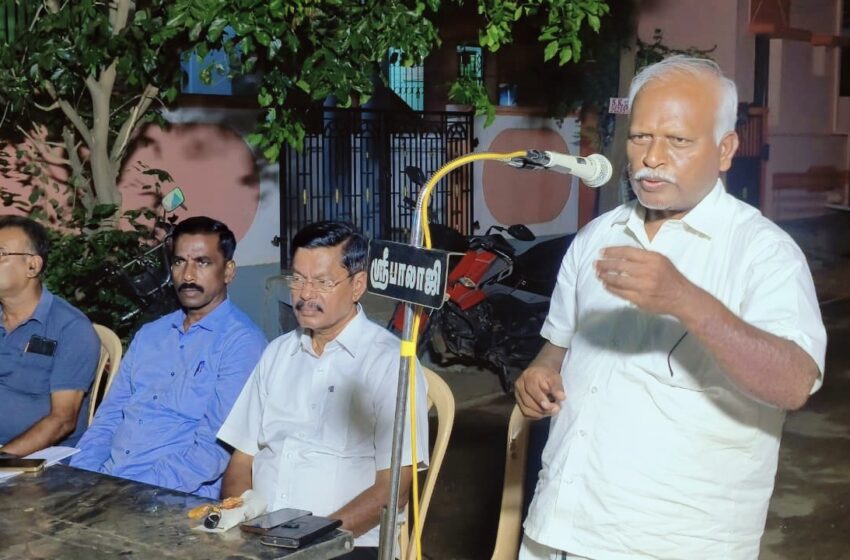  கோவில்பட்டி மந்தித்தோப்பு சாலை விரிவாக்கம் கோரி  முதலமைச்சருக்கு 1000 தபால் அட்டைகள் அனுப்பும் போராட்டம்