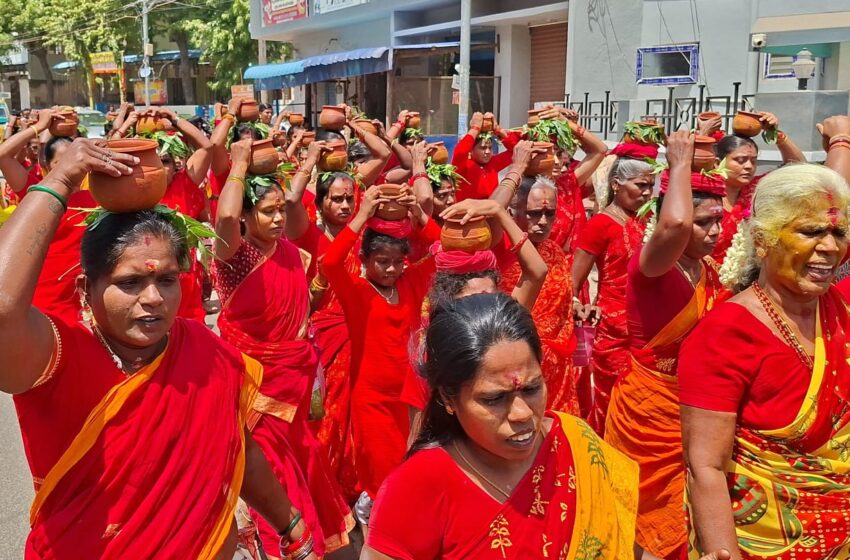  கோவில்பட்டியில் மழைவளம் வேண்டி கஞ்சி கலய ஊர்வலம்
