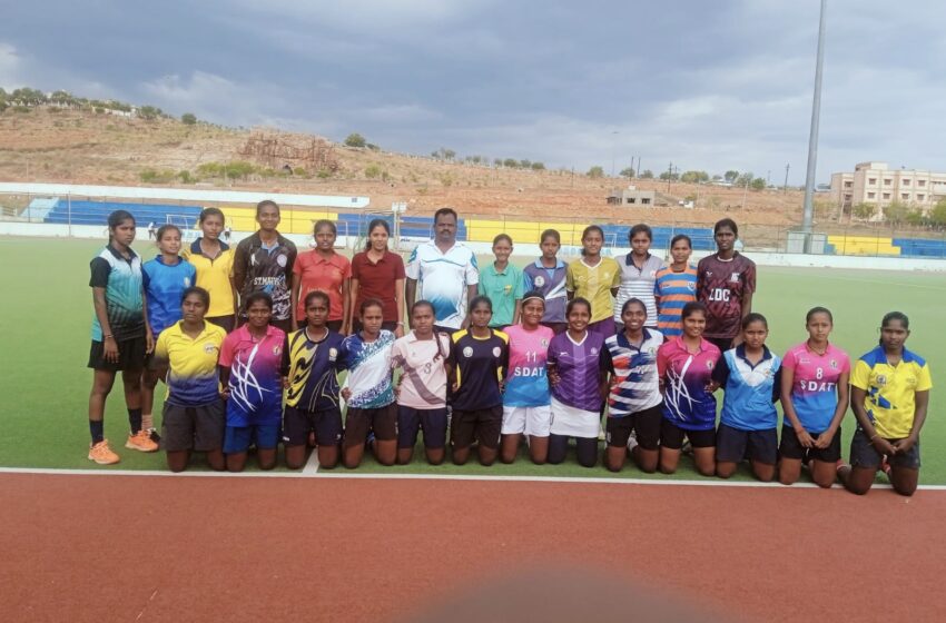  தமிழக ஜூனியர் பெண்கள் ஆக்கி அணியினருக்கு கோவில்பட்டியில் பயிற்சி