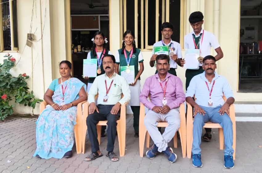  கோவில்பட்டி பள்ளி மாணவர்கள், மாநில  தடகள போட்டிக்கு தேர்வு