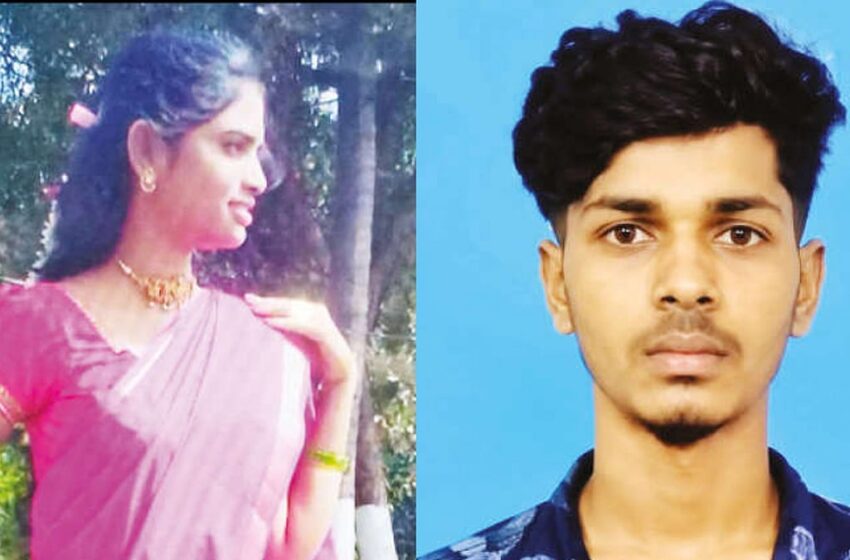  காதலியை வெட்டிக்கொன்ற வாலிபர், லாரி முன் பாய்ந்து பலியான பரிதாபம் 